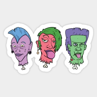 Punk Monsters Sticker